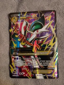 Pokemon TCG M Gallade EX Full Art Holo Rare Card 100/108 Roaring Skies LP - Image 1