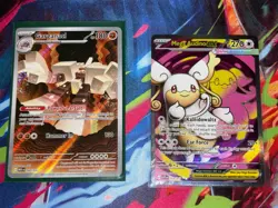 Pokemon TCG 2-Card Lot Holo Full Art: Garganacl 147/132, Mega Audino EX 253/217 - Image 1