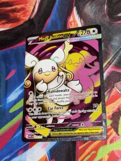 Pokemon TCG 2-Card Lot Holo Full Art: Garganacl 147/132, Mega Audino EX 253/217 - Image 2