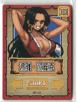 BOA HANCOCK HR HR-13 PIXEL ART Thick One Piece Anime Collectible Card - Image 1
