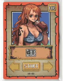 NAMI HR HR-09 PIXEL ART Thick One Piece Anime Collectible Card - Image 1