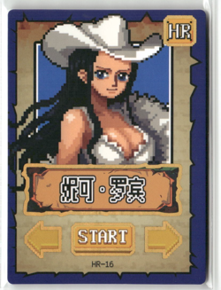 NICO ROBIN HR HR-16 PIXEL ART Thick One Piece Anime Collectible Card - Image 1