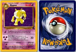 Pokemon Card - Hypno Fossil 23/62 1999 Rare Unlimited Moderately Played - Image 3