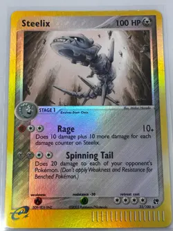 Steelix- 23/100- Sandstorm -Reverse Holo -Pokemon Card-LP - Image 3
