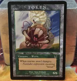 Wurm Token / Odyssey Magic Player Rewards Magic The Gathering Card - Image 1