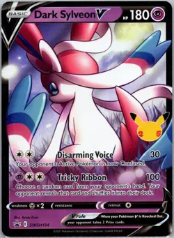 Dark Sylveon V Holo Promo SWSH: Sword & Shield Promo Cards SWSH134 NM - Image 1