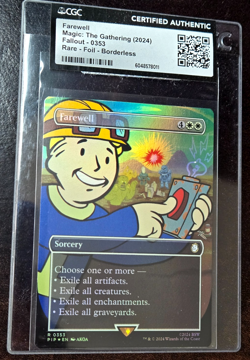 Farewell Showcase Fallout Borderless Rare FOIL MTG CGC Certified Authentic #353 - Image 1