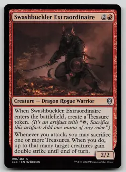Swashbuckler Extraordinaire #198 (LP) Baldur's Gate CLB Magic MTG - Image 1