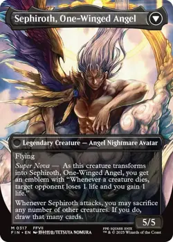 Sephiroth, Fabled SOLDIER (0317) (Borderless) Final Fantasy Regular - Image 2