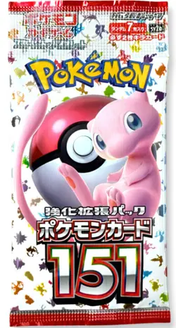 Japanese Pokemon 151 Booster Pack - Image 1