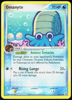 Legend Maker Omanyte 60/92 Common Pokemon LP - Image 1