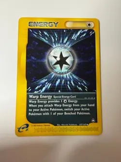 Warp Energy 147 Uncommon Aquapolis Pokemon Near Mint - Image 1