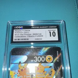 Pikachu V-UNION SWSH140 Holo Promo CGC 10 English 2021 300 HP - Image 2
