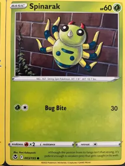 8 spinarak pokemon cards Cute All Different spider 🕷🕸 Adorable - Image 4