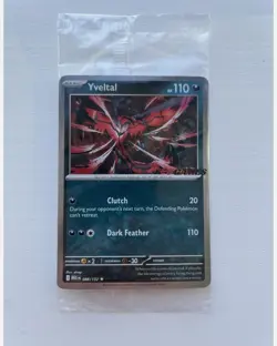 Yveltal 008/132 EB Games Stamp Stamped Mega Evolution Holo Pokemon Promo SEALED - Image 1