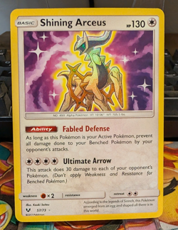 Shining Arceus 57/73 Shiny Reverse Holo Rare Shining Legends EN 2017 - Image 1