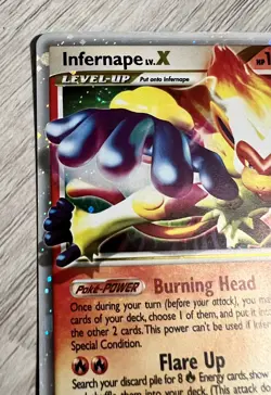 Infernape LV.X DP10 Holo Swirl Diamond and Pearl Pokemon - Image 4