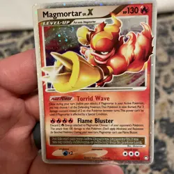 Pokemon TCG Magmortar Lv X Mysterious Treasures 123/123 NM-LP - Image 1
