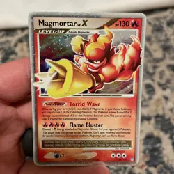 Pokemon TCG Magmortar Lv X Mysterious Treasures 123/123 NM-LP - Image 2