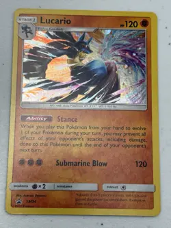 Pokemon Lucario - Holo Promo SM Promos SM54 NM - Image 1