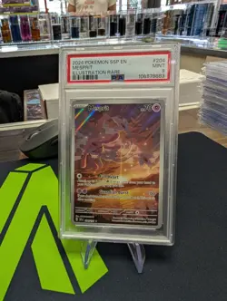 Mesprit #204 2024 Pokemon Ssp En-Surging Sparks PSA 9 Illustration Rare - Image 1