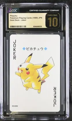 CGC PRISTINE 10 PIKACHU JOKER 1999 SILVER DECK JAPANESE POKEMON TCG - Image 1