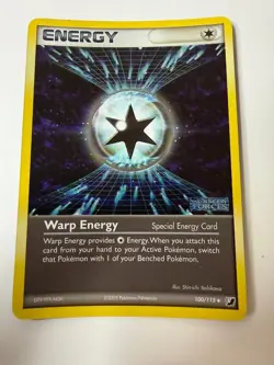Warp Energy 100/115 Uncommon Unseen Forces Pokemon Reverse Holo Near Mint - Image 1