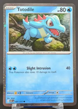 Pokemon Totodile #041/217 English Ascended Heroes Cosmos Holo - Image 1