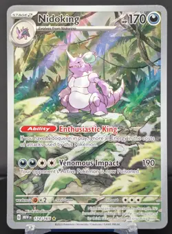 Pokemon Nidoking #174/165 English Scarlet & Violet 151 Illustration Rare - Image 1