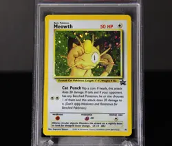 2000 Pokemon Promo Meowth Holo #10 Black Star Game Boy PSA 6 EX-MT WOTC - Image 2
