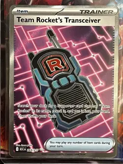 Team Rocket's Transceiver 263/217 Ultra Rare Ascended Heroes Pokemon TCG NM - Image 1