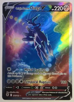 Pokemon TCG Origin Forme Dialga V 177/189 Astral Radiance Alt Full Art 2022 NM - Image 2