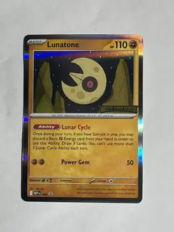 Lunatone #004 (Prerelease) Promo, ME: Mega Evolution Promo, Near Mint - Image 1