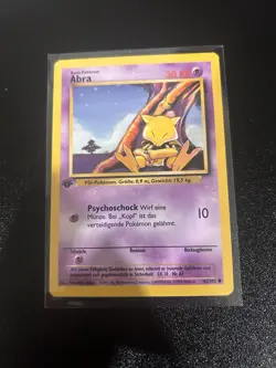 Abra 43/102 Base Set 1st Edition German Pokemon TCG LP - Image 1
