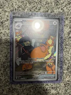 Team Rocket's Raticate - 202/182 - Pokemon Destined Rivals Illustration Rare NM - Image 1
