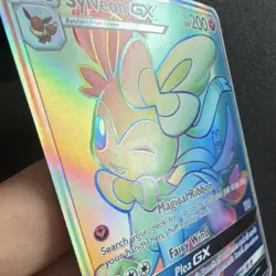 Sylveon GX 158/145 Secret Rare Full Art Holo SM Guardians Rising 2017 light play - Image 4