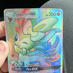 Sylveon GX 158/145 Secret Rare Full Art Holo SM Guardians Rising 2017 light play - Image 5