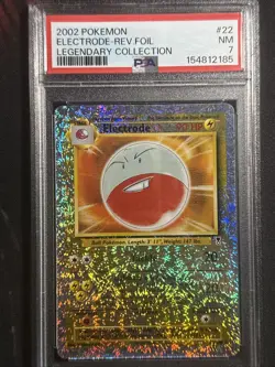 2002 POKEMON LEGENDARY COLLECTION #22 ELECTRODE-REVERSE FOIL PSA 7 NM - Image 1