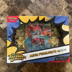 Pokemon TCG: Mega Evolution Ascended Heroes Mega Feraligatr ex Box New & Sealed - Image 1