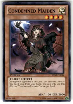 Condemned Maiden PRIO-EN038 Primal Origin Yu-Gi-Oh 1st Edition NM - Image 1