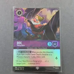 Disney Lorcana Doc - Taking Notes 210/204 Enchanted Foil The First Chapter EN - Image 1