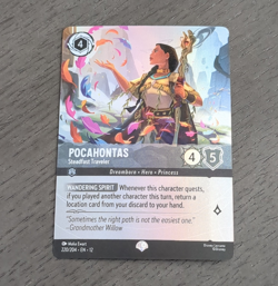 Disney Lorcana Pocahontas - Steadfast Traveler Enchanted Holo 220/204 English - Image 1