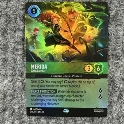 Disney Lorcana Wilds Unknown Merida Gifted Archer 213/204 Epic Foil - Image 1