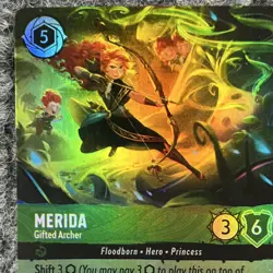 Disney Lorcana Wilds Unknown Merida Gifted Archer 213/204 Epic Foil - Image 5
