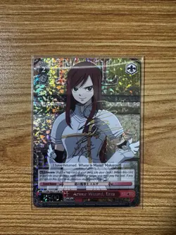 Weiss Schwarz Armor Wizard, Erza English Fairy Tail Signed FT/EN-S02-T17SP RE NM - Image 1