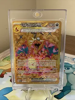 Pokemon TCG Charizard EX Gold Full Art Obsidian Flames Card 228/197 - Image 1