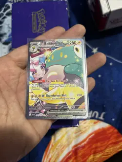 Iono's Bellibolt EX Sir 183/159 SV09 Holo Pokemon TCG Card Journey Together - Image 1