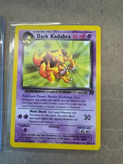 Dark Kadabra - 39/82 Pokemon Card Team Rocket Vintage Rare TCG - Image 1