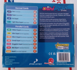 Oshi Push Booster Box VTuber TCG Card Game GenOne Kickstarter 24 Packs 2025 NEW! - Image 1