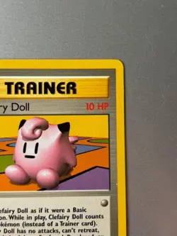 Clefairy Doll Trainer Card 70/102 Base Set Pokemon Card. Near Mint - Image 3